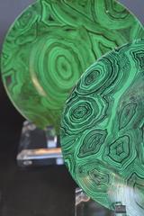 Ensemble de quatre assiettes Fornasetti en malachite