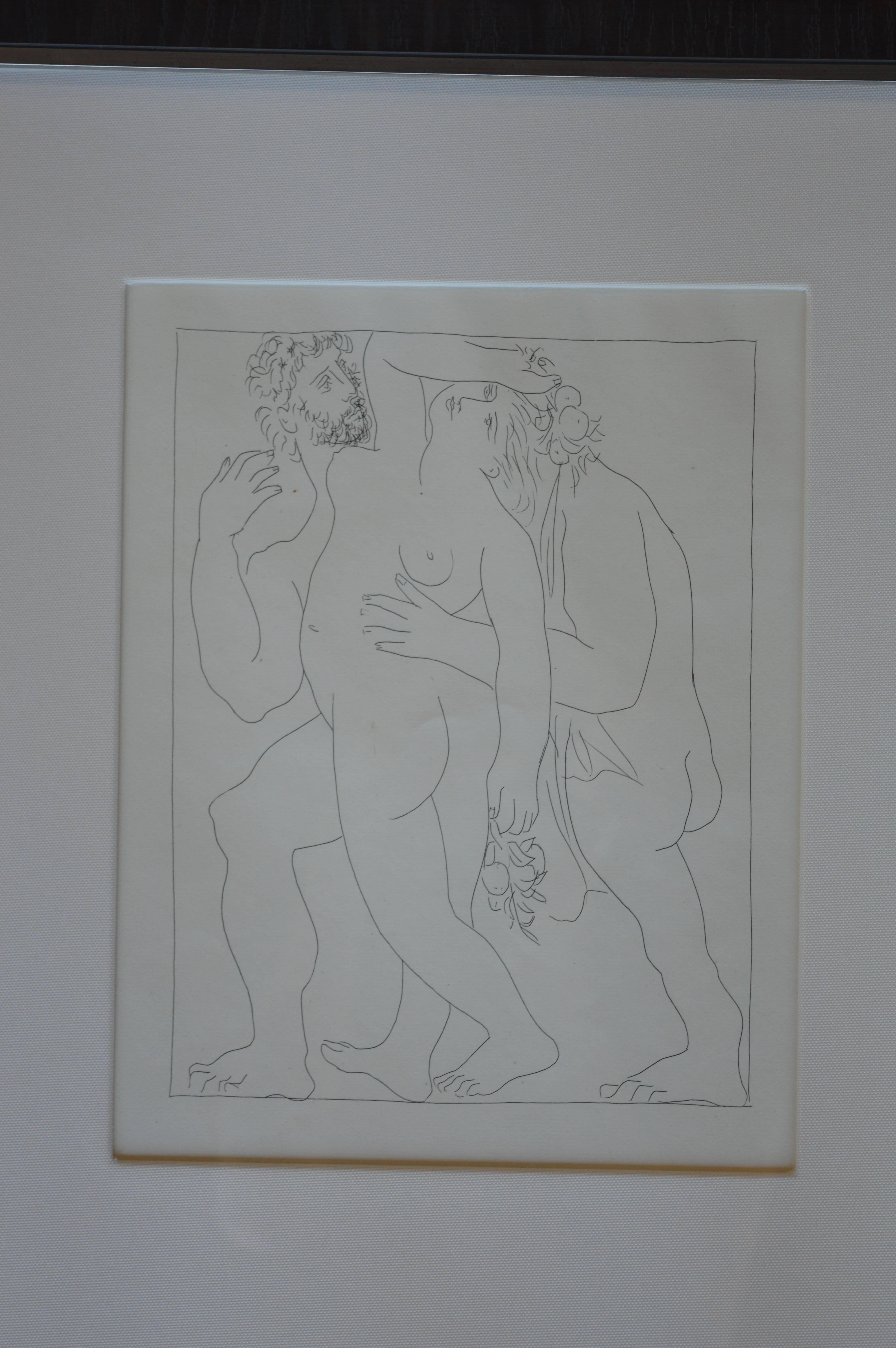 Set of Five Pablo Picasso Etchings In Excellent Condition In Los Angeles, CA