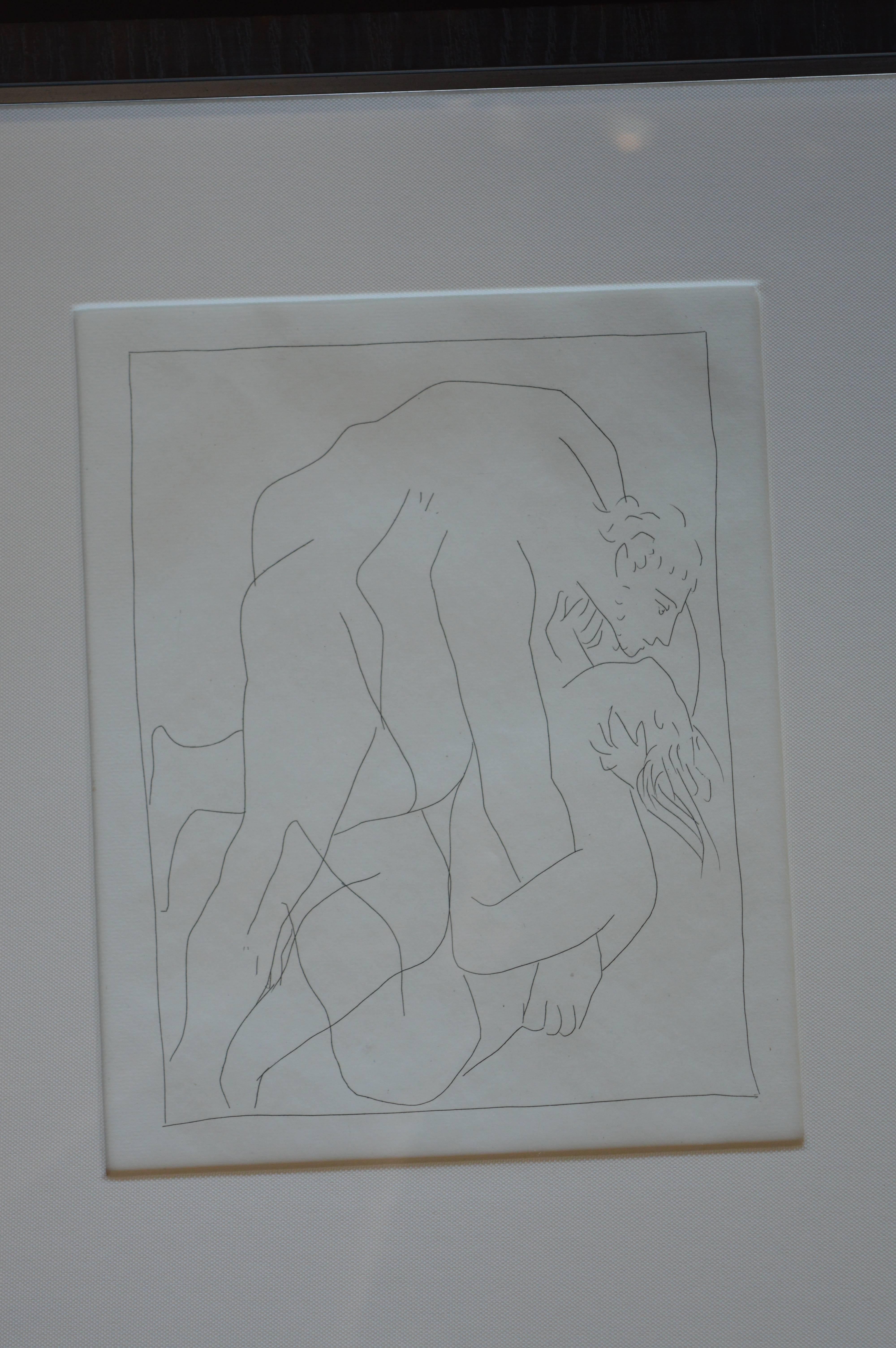 French Set of Five Pablo Picasso Etchings
