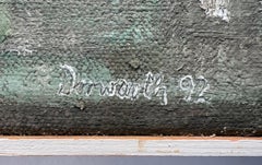 Expressionistisches Blumenstillleben, signiert von Rainer Dorwarth, 1992