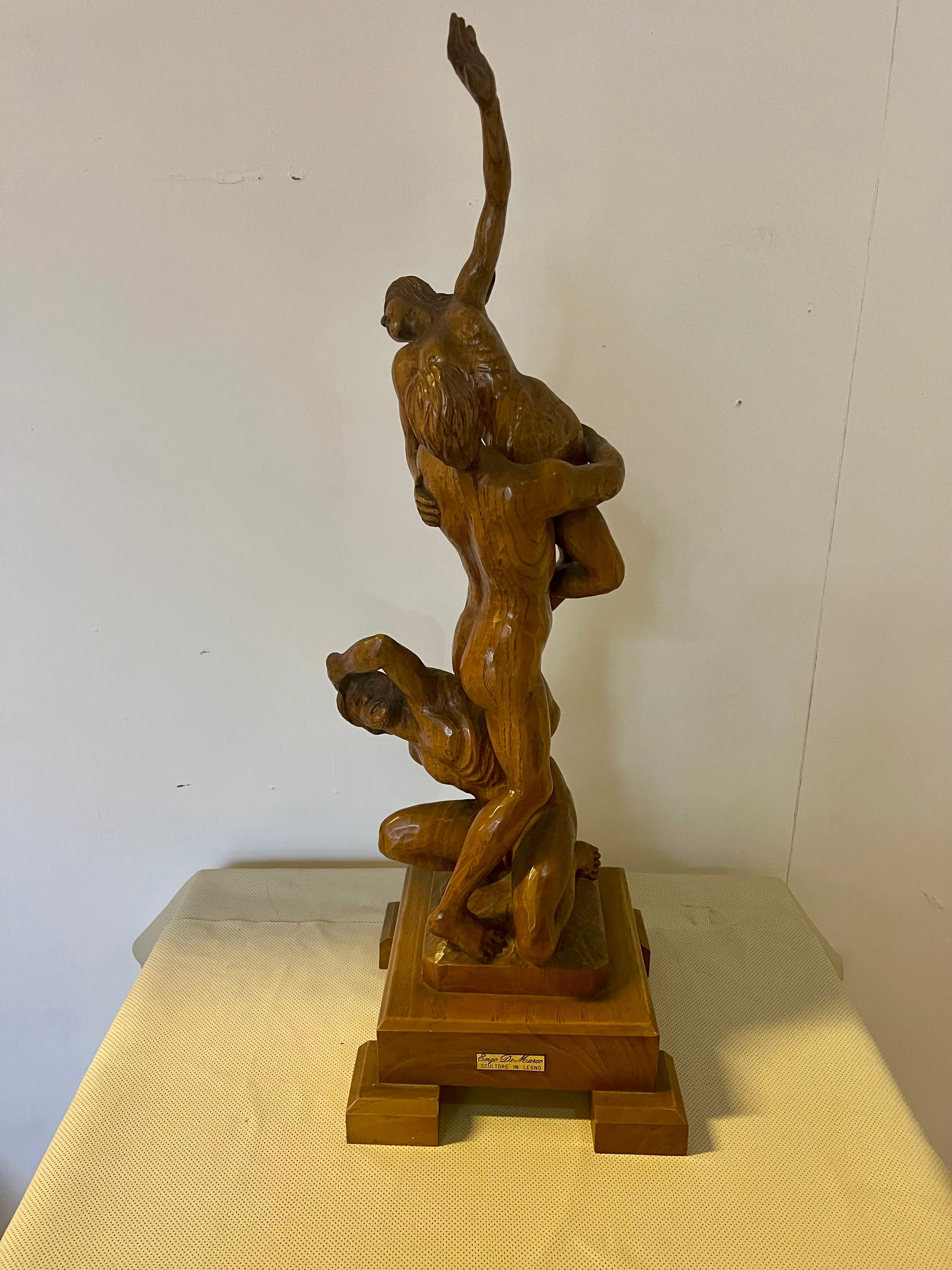 Altro Escultura sopramobile in legno 