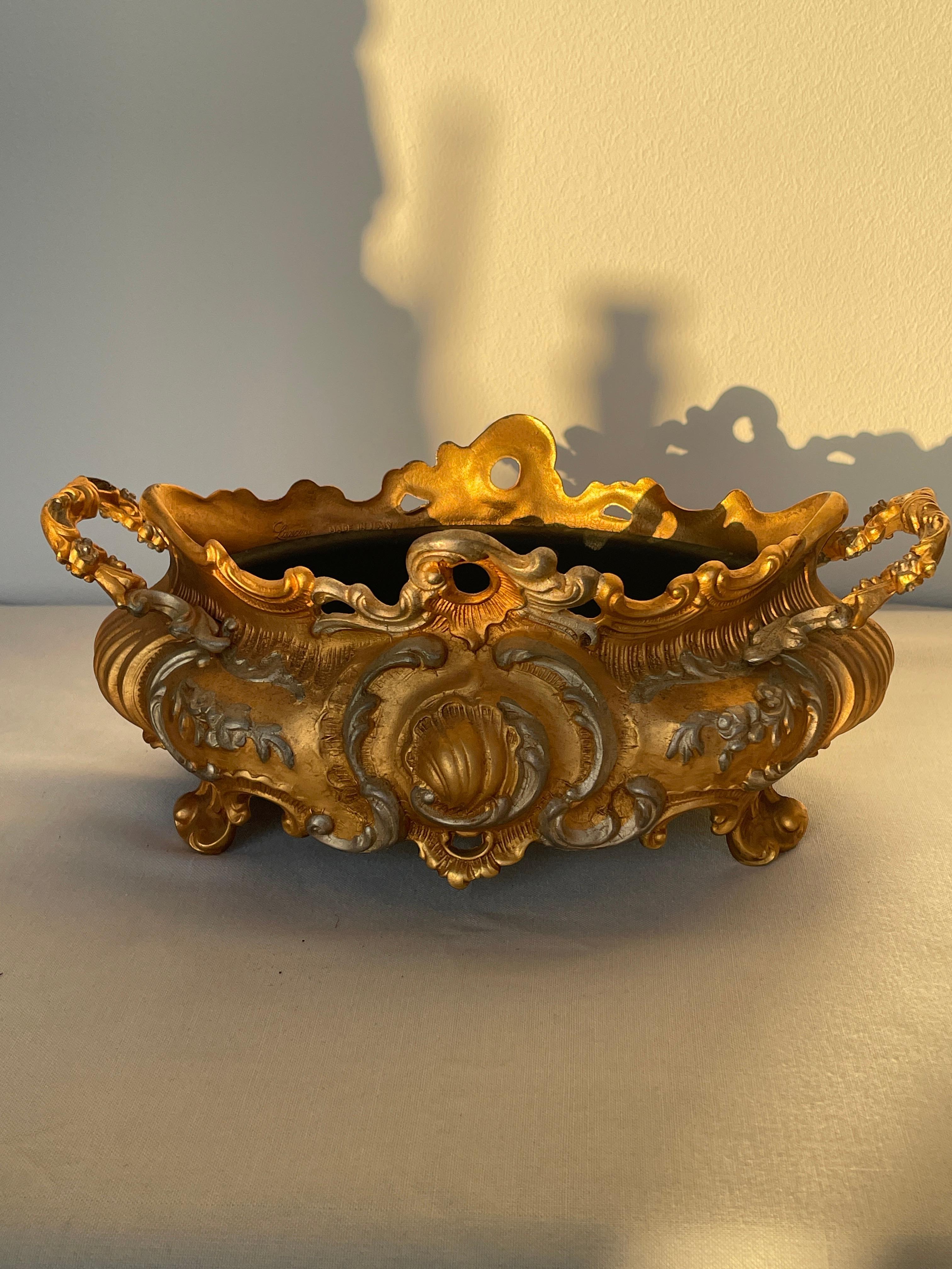 Altro Portafiori italiano d'epoca in bronzo e metallo anni '80 in vendita