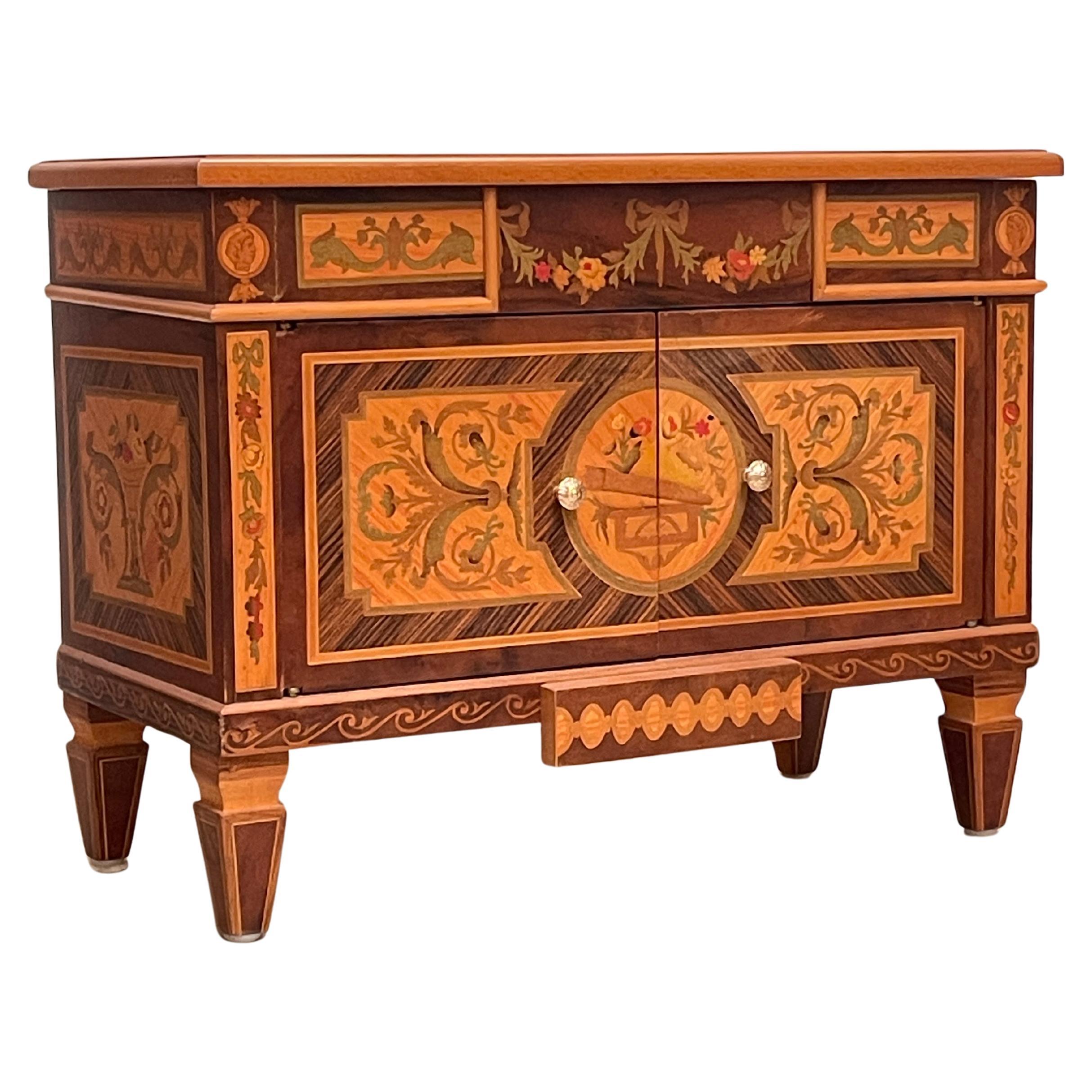 PAIR OF WALL-PLATED DRAWERS IN VARIOUS WOODS, 1970s For Sale