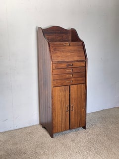 Solid wood writing desk / secretaire, Italian, vintage, handcrafted