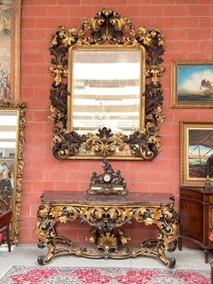 Majestic Console Table with Mirror by Louis Philippe d’Orléans, 1750–1800