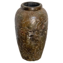 Rare Italian carved wooden vase, 1950s