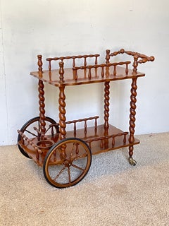 Elegante carrello portavivande in legno, “Nobiltà d'Altri Tempi”, anni '60