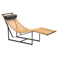 Skulpturaler Chaiselongue-Sessel von Peter Strassl, 1978