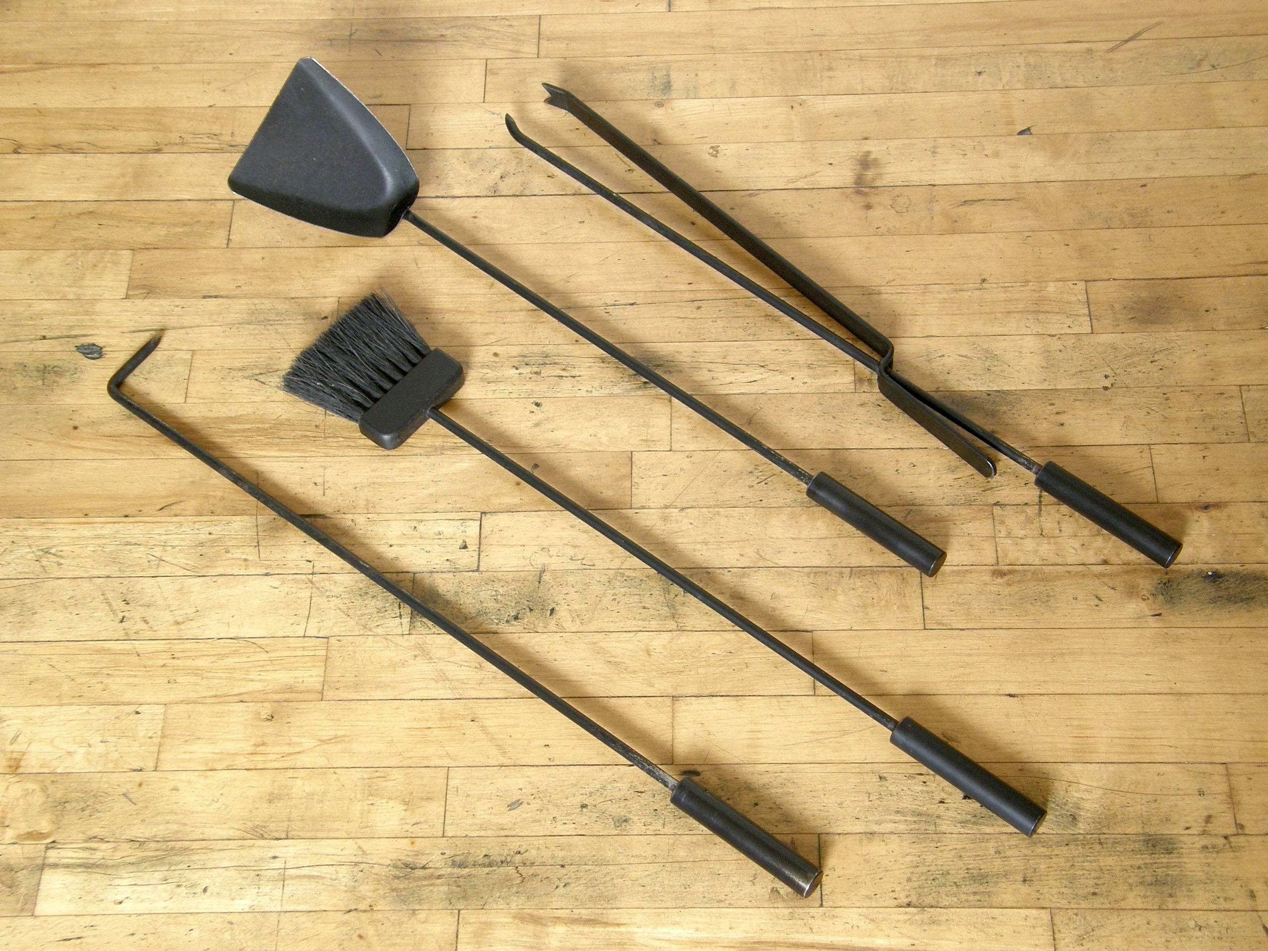 Mid-20th Century Modernist Fireplace Tools