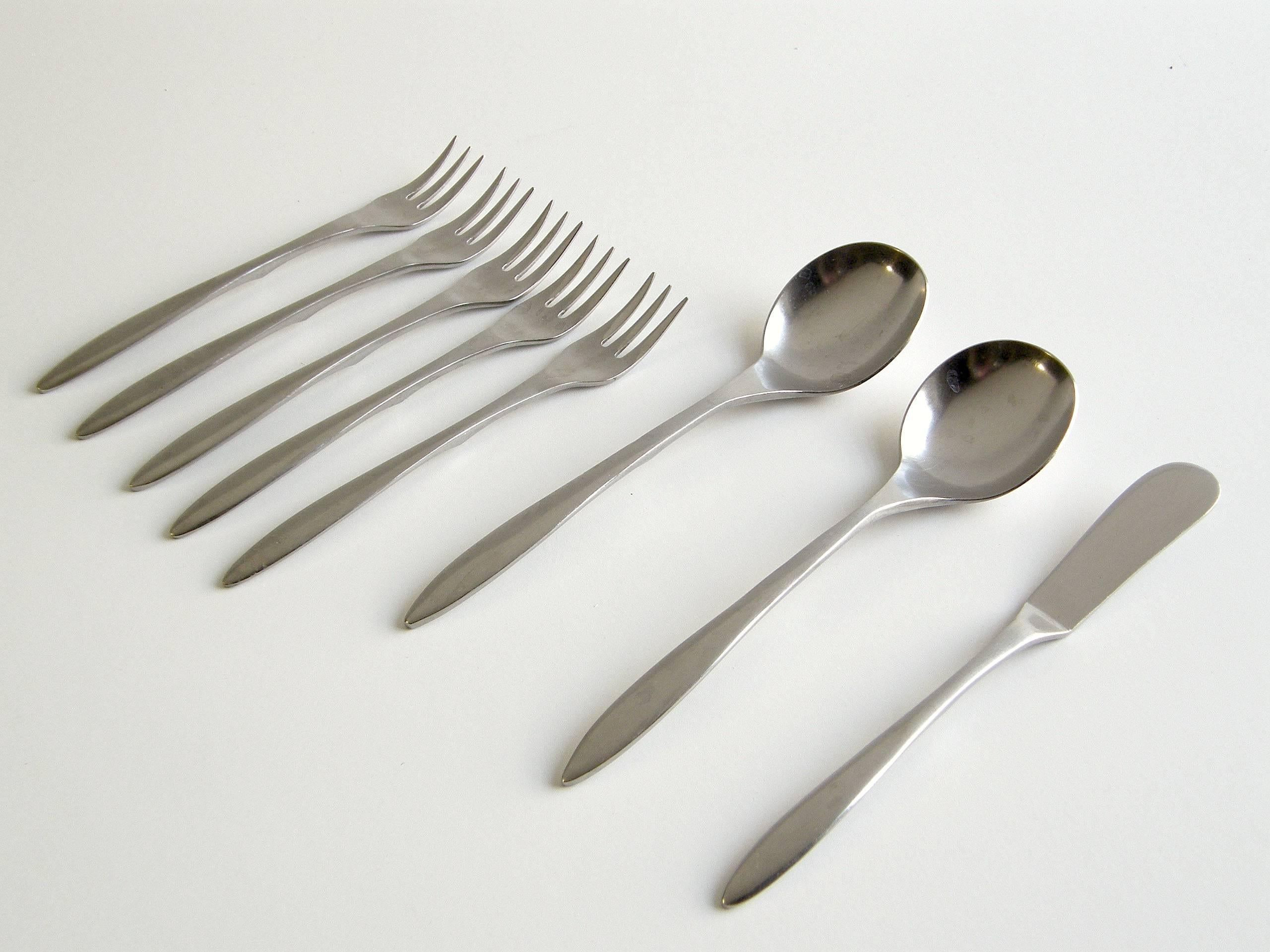 Mid-Century Modern Playboy Club Stainless Flatware Set