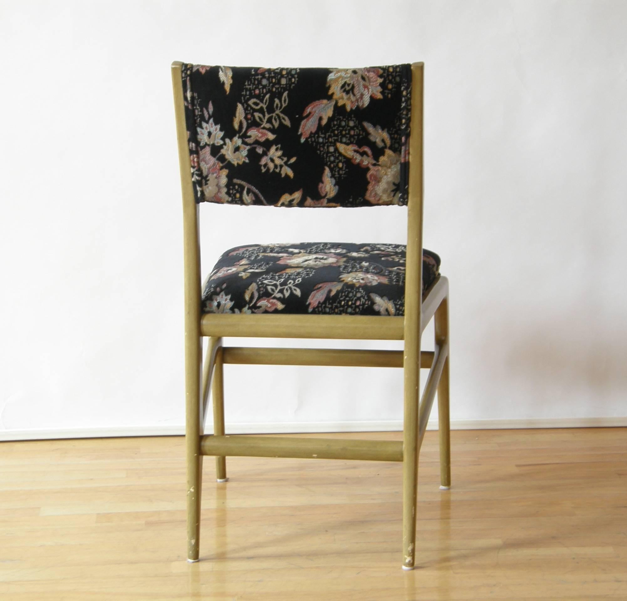 Mid-Century Modern Set of Six Gio Ponti Dining Chairs