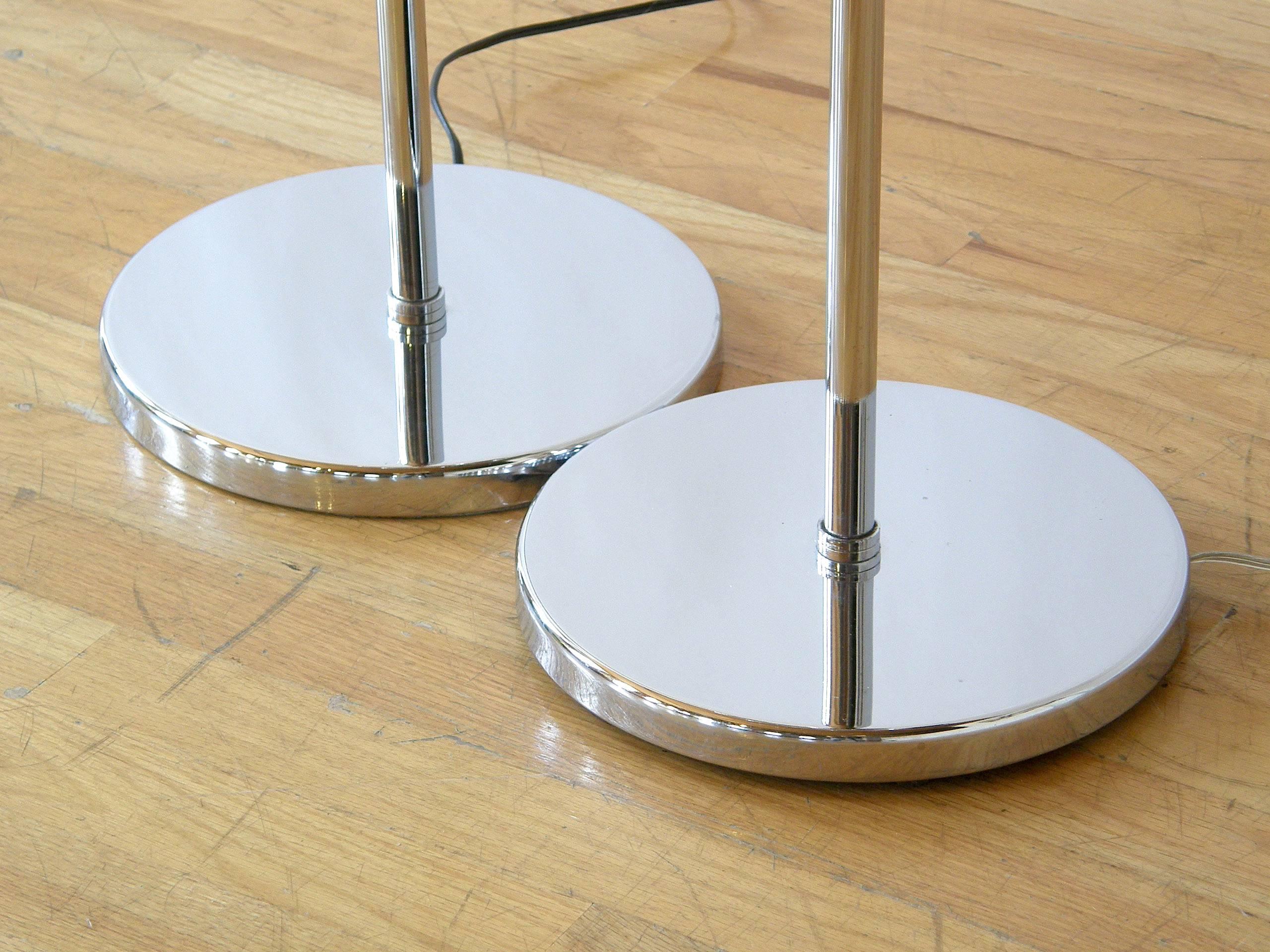 Pair of Koch and Lowy Triple Sphere Floor Lamps 2