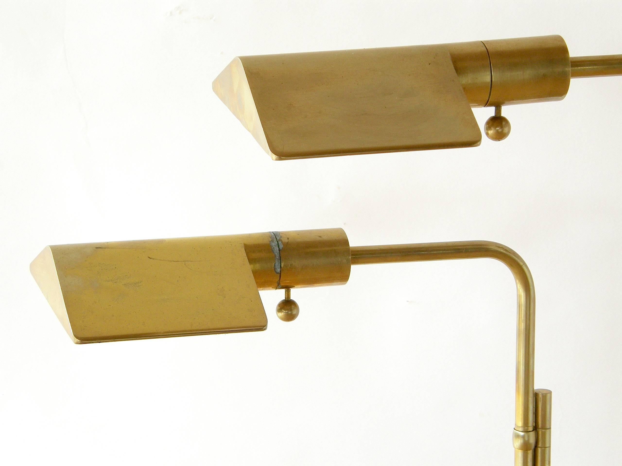 Late 20th Century Pair of Adjustable Floor Lamps by Cedric Hartman