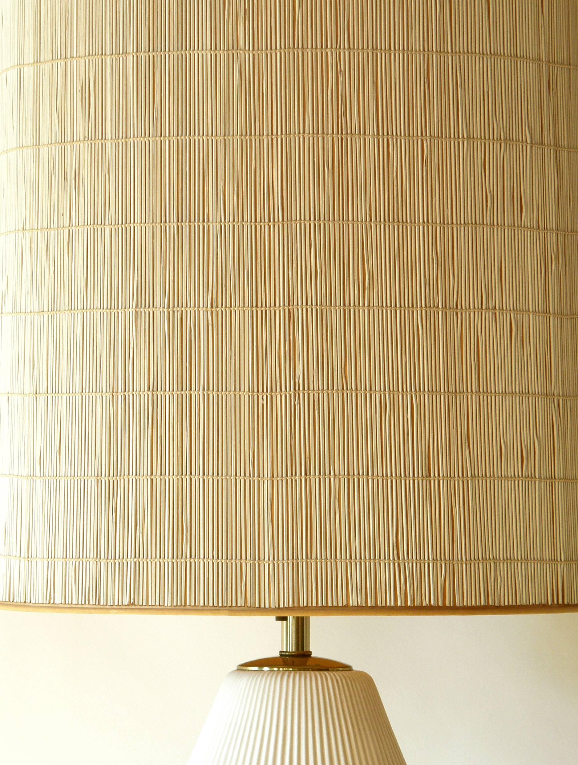 Gerald Thurston table lamp for Lightolier. The ceramic base has a 