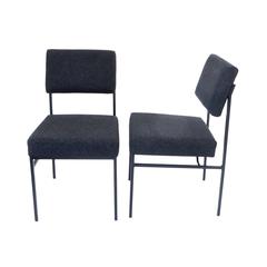 Pair of Antoine Philippon and Jacqueline Lecoq P60 Chairs France, circa 1959