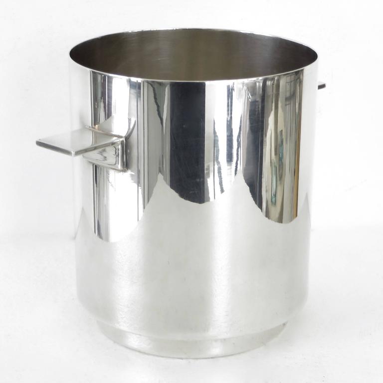 Christofle Christofle Lino Sabattini Ice Bucket Silver Plated Mid Century Modern Design 
