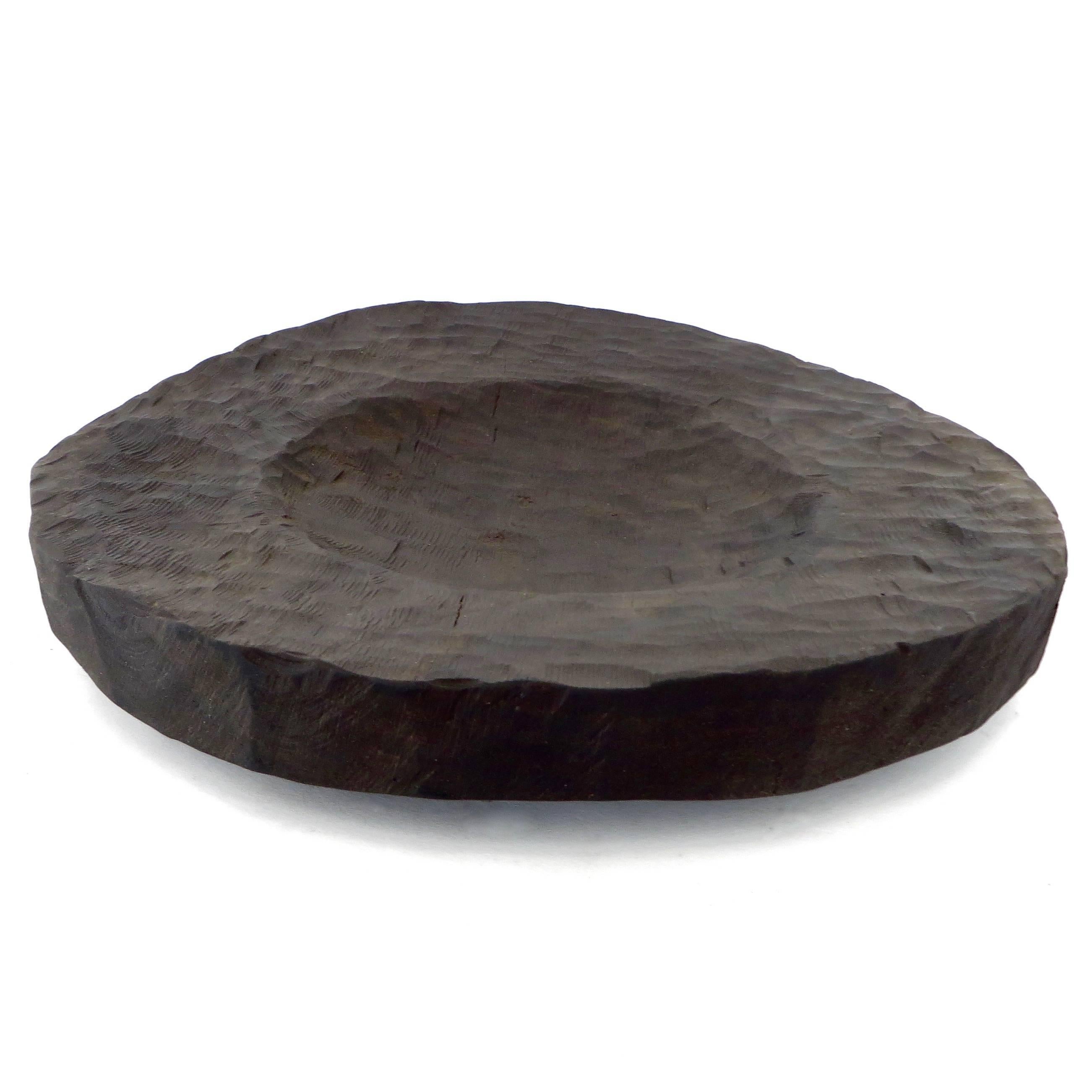 Modern Carved Russian Oak Contemporary Serving Tray by Soha Concept