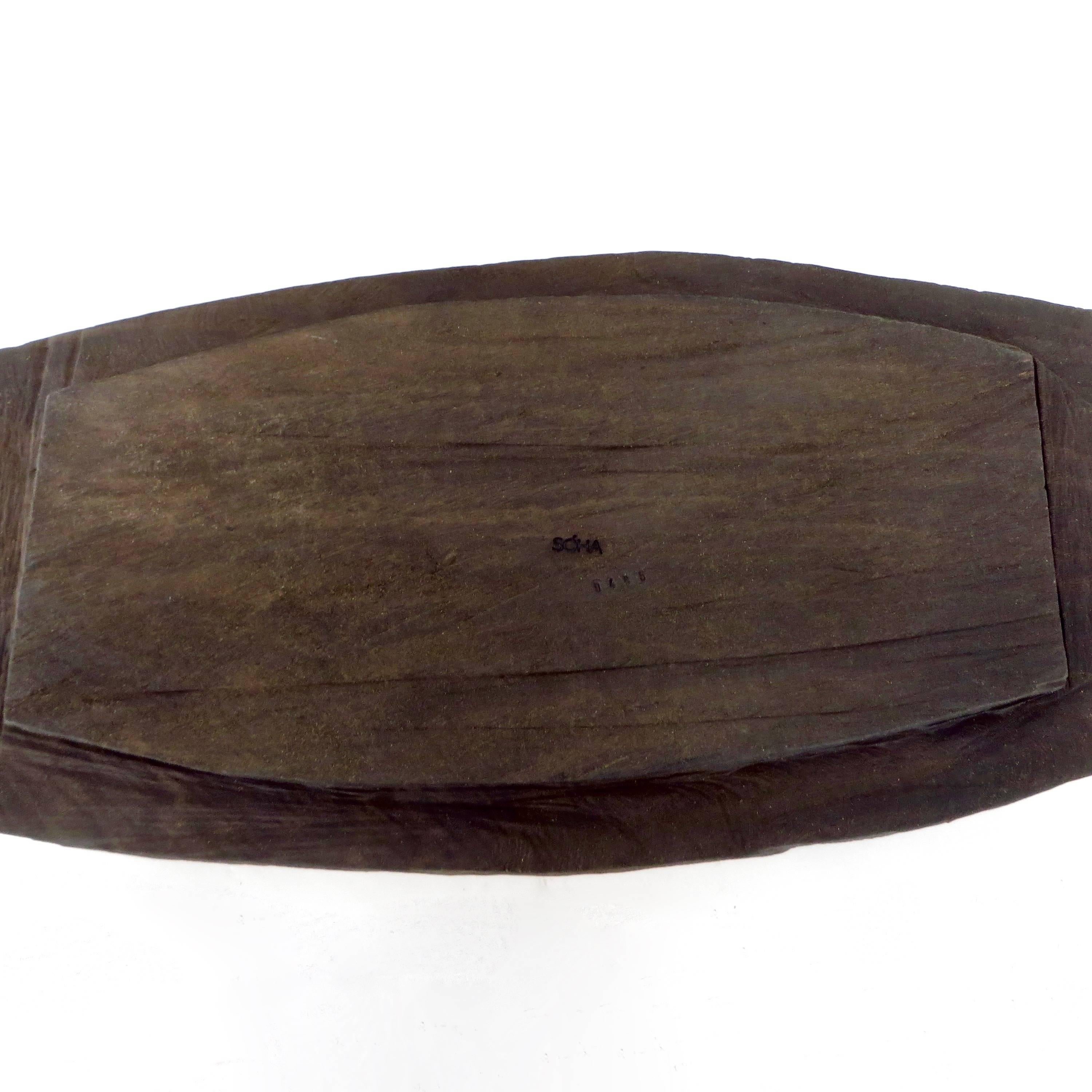 Carved Russian Oak Serving Tray by SÓHA Concept 2