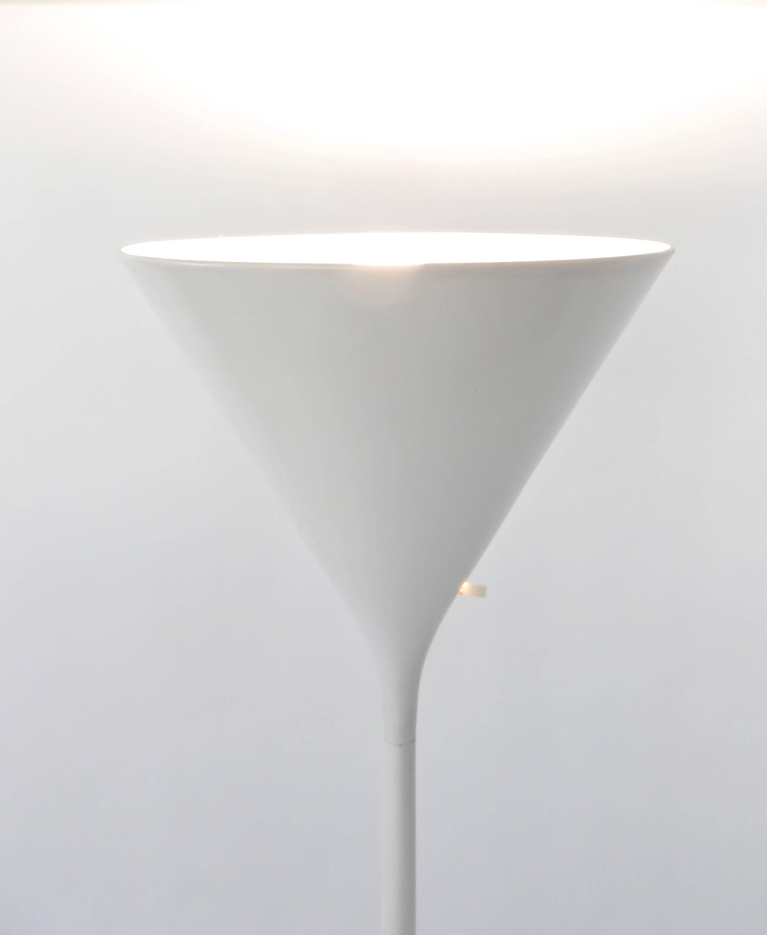 white torchiere floor lamp