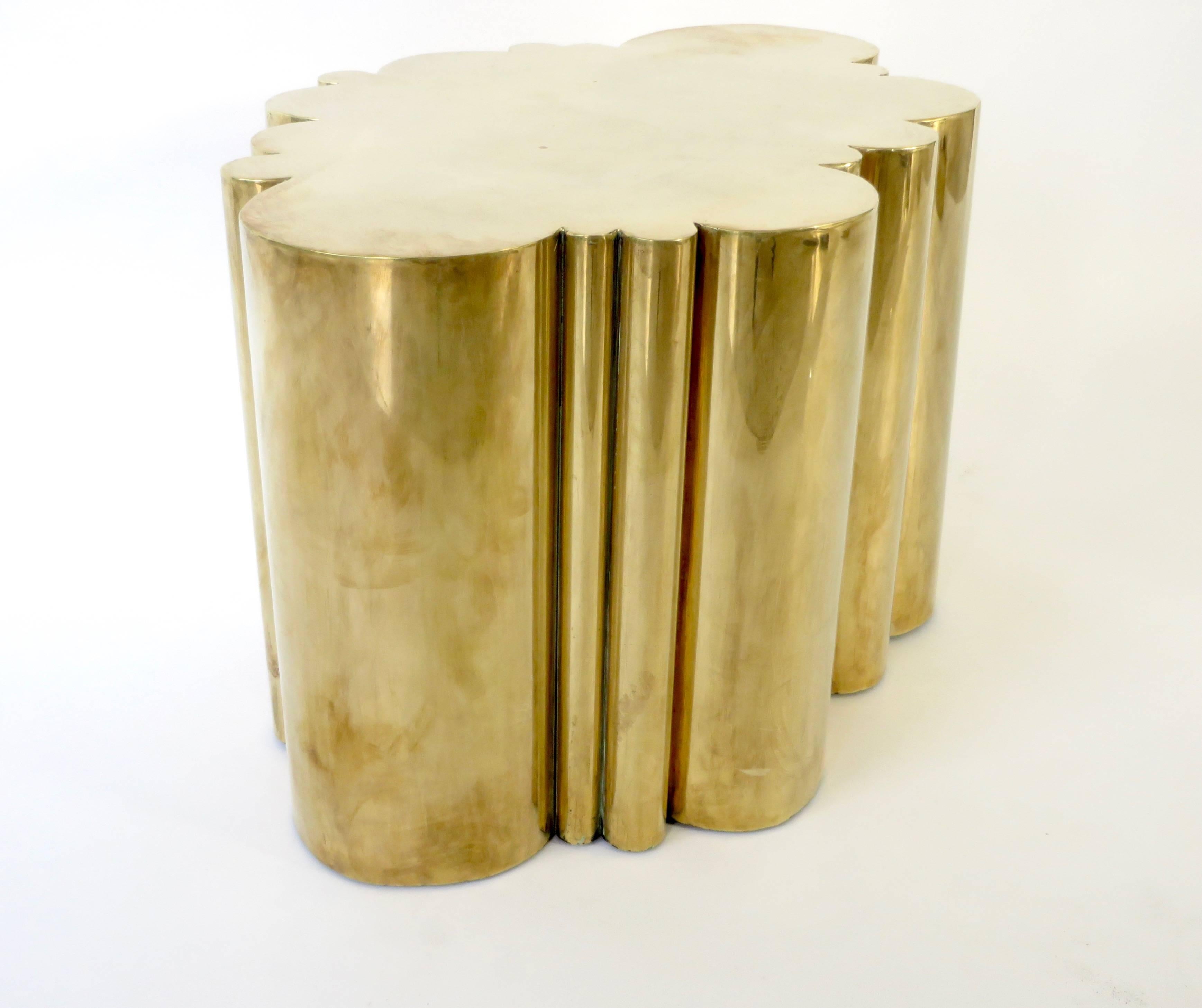 small brass coffee table