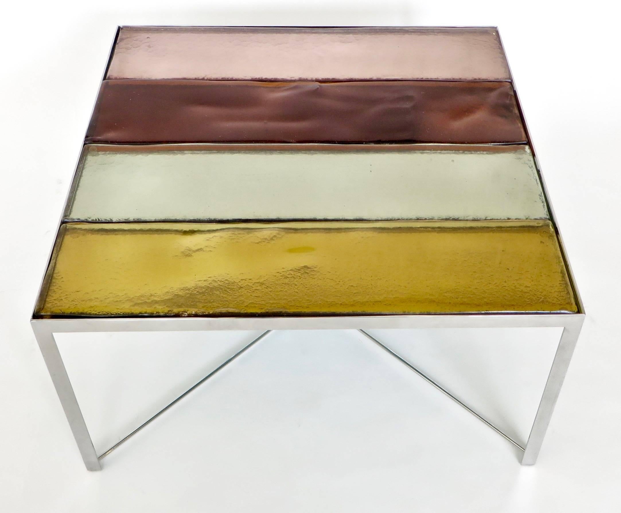 Mingus Side or Coffee Cast Glass Table by Rudolfo Dordoni for Venini & Co, 2000 In Excellent Condition In Chicago, IL