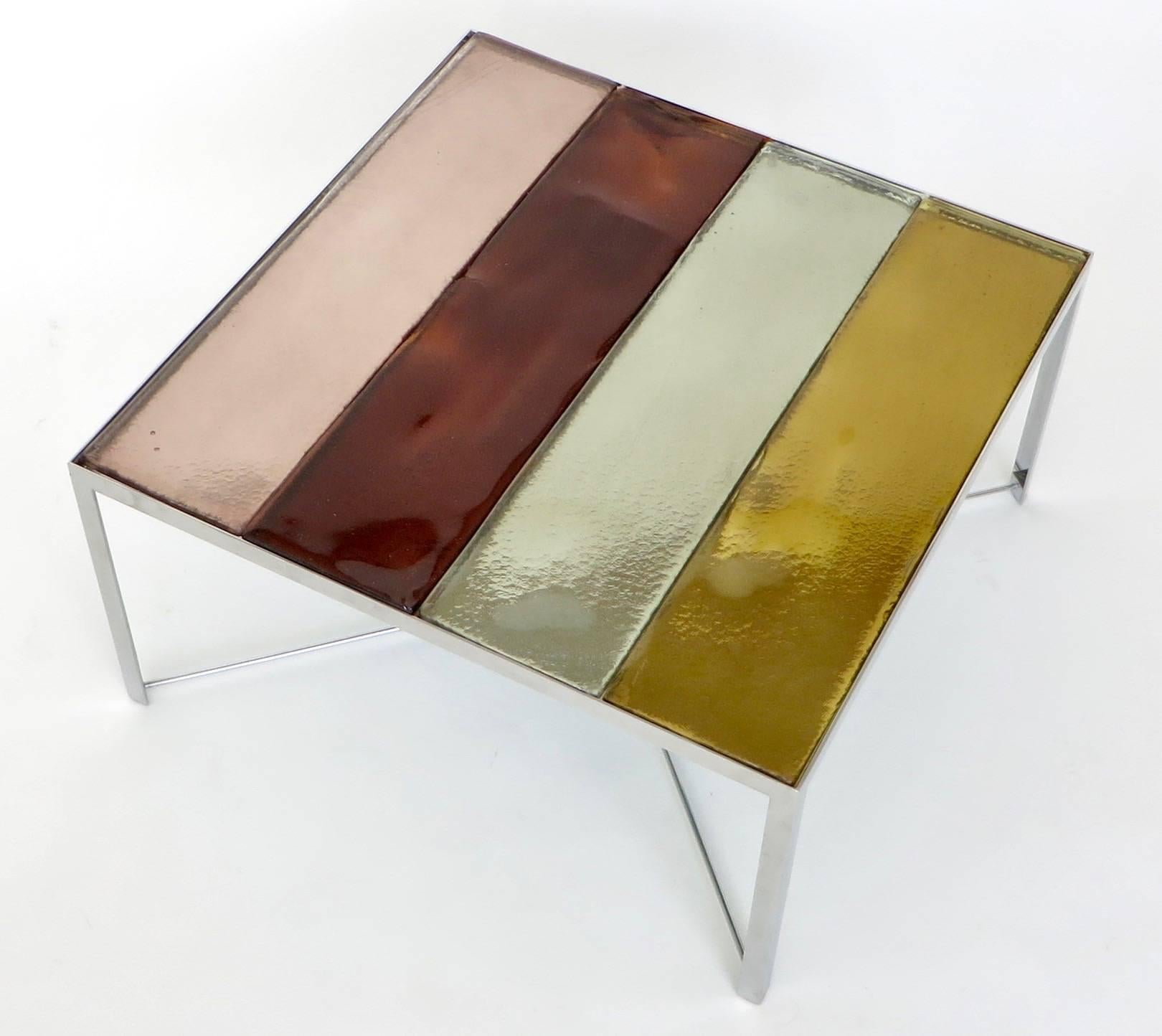 Italian Mingus Side or Coffee Cast Glass Table by Rudolfo Dordoni for Venini & Co, 2000