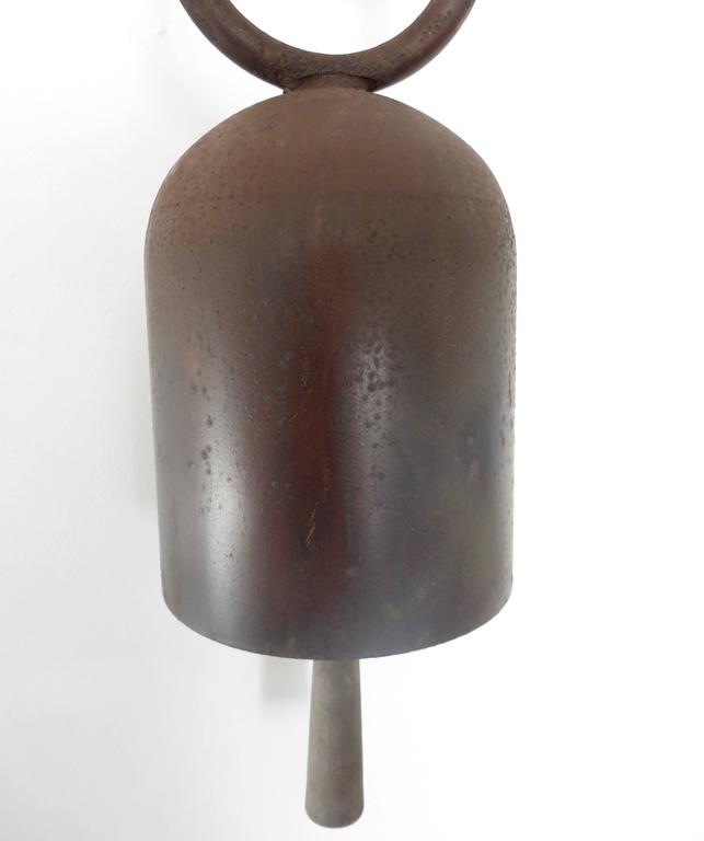 American Artist Tom Torrens Minimalist Vintage Welded Steel Door Gong