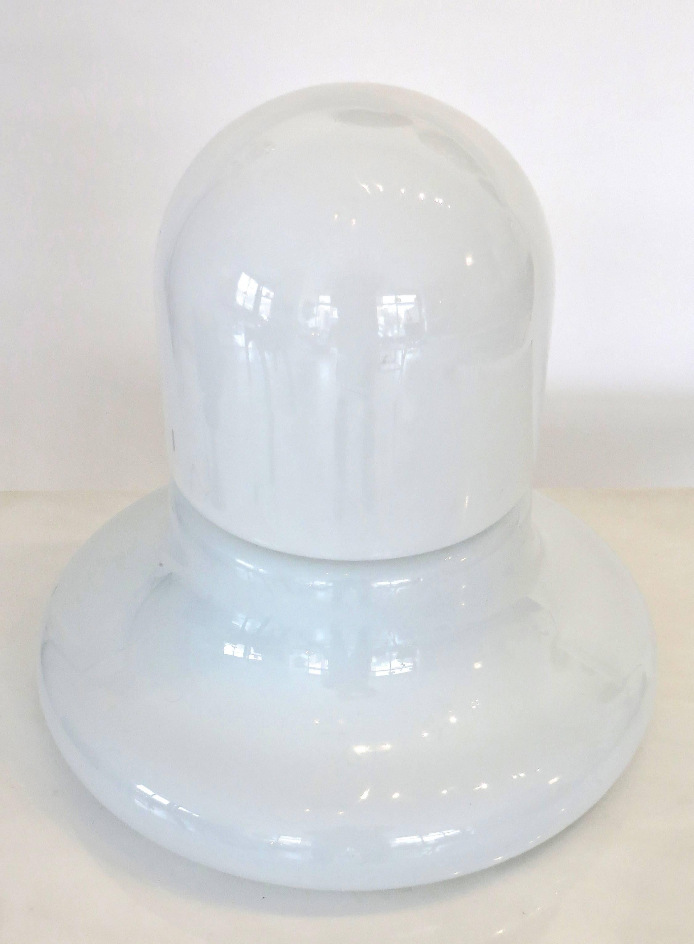 Claudio Salocchi Zea lampe de table ou lampadaire italienne en verre opaque pour Lumenform Bon état - En vente à Chicago, IL