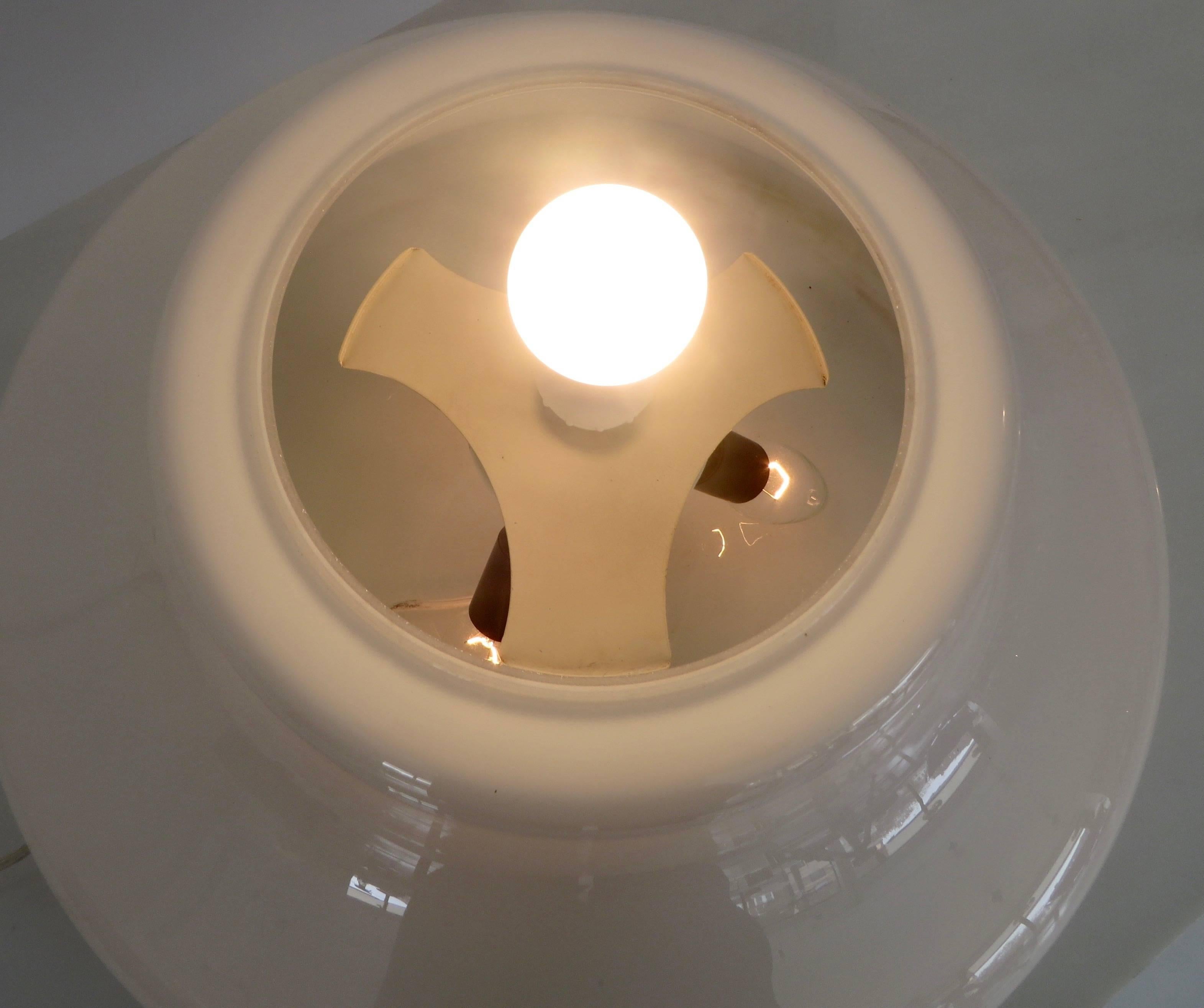 Claudio Salocchi Zea lampe de table ou lampadaire italienne en verre opaque pour Lumenform en vente 1