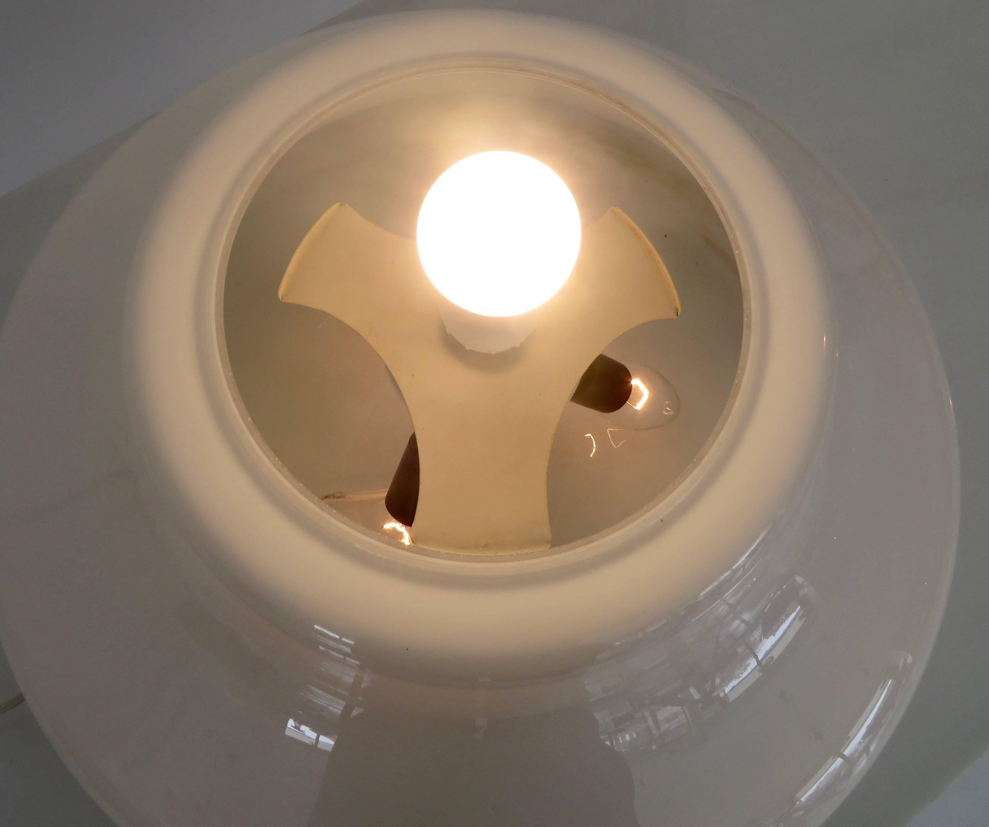 Claudio Salocchi Zea Lámpara italiana de sobremesa o de pie de cristal opaco para Lumenform Vidrio en venta