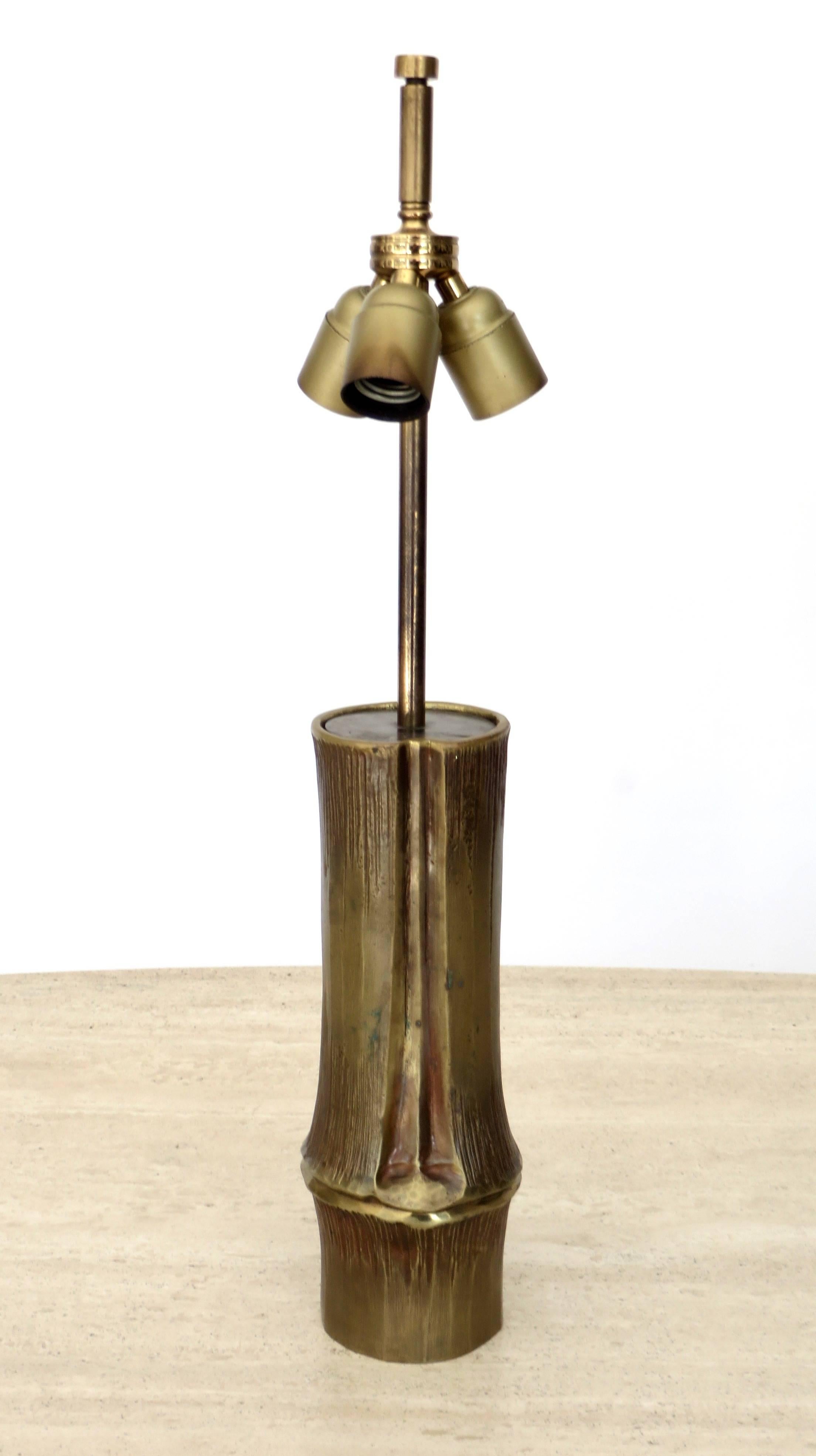 Maison Charles Model Bambou French Bronze Table Lamp  1