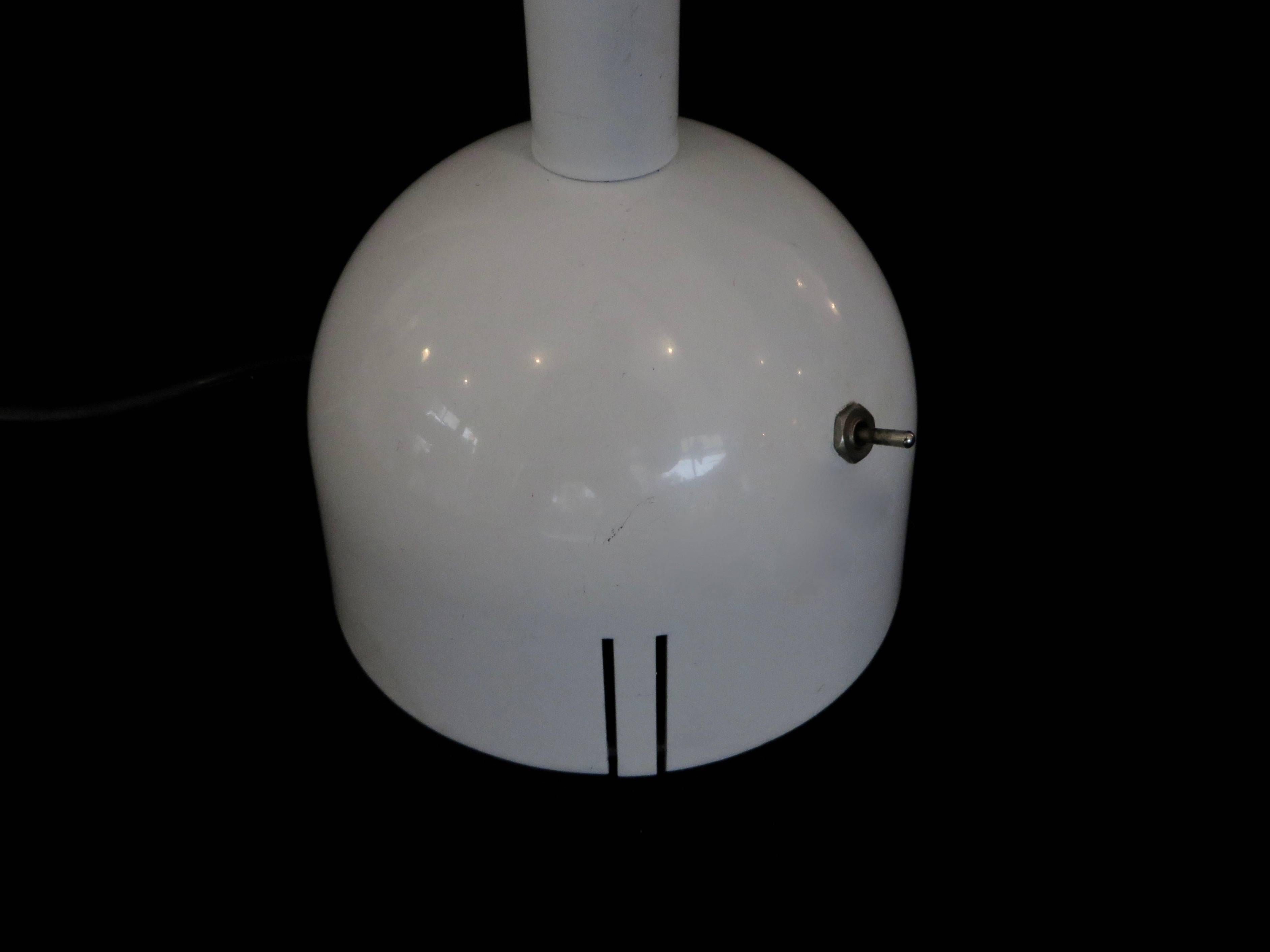 Italian Mira Table Lamp by Mario Arnaboldi for Programmaluce in White 3
