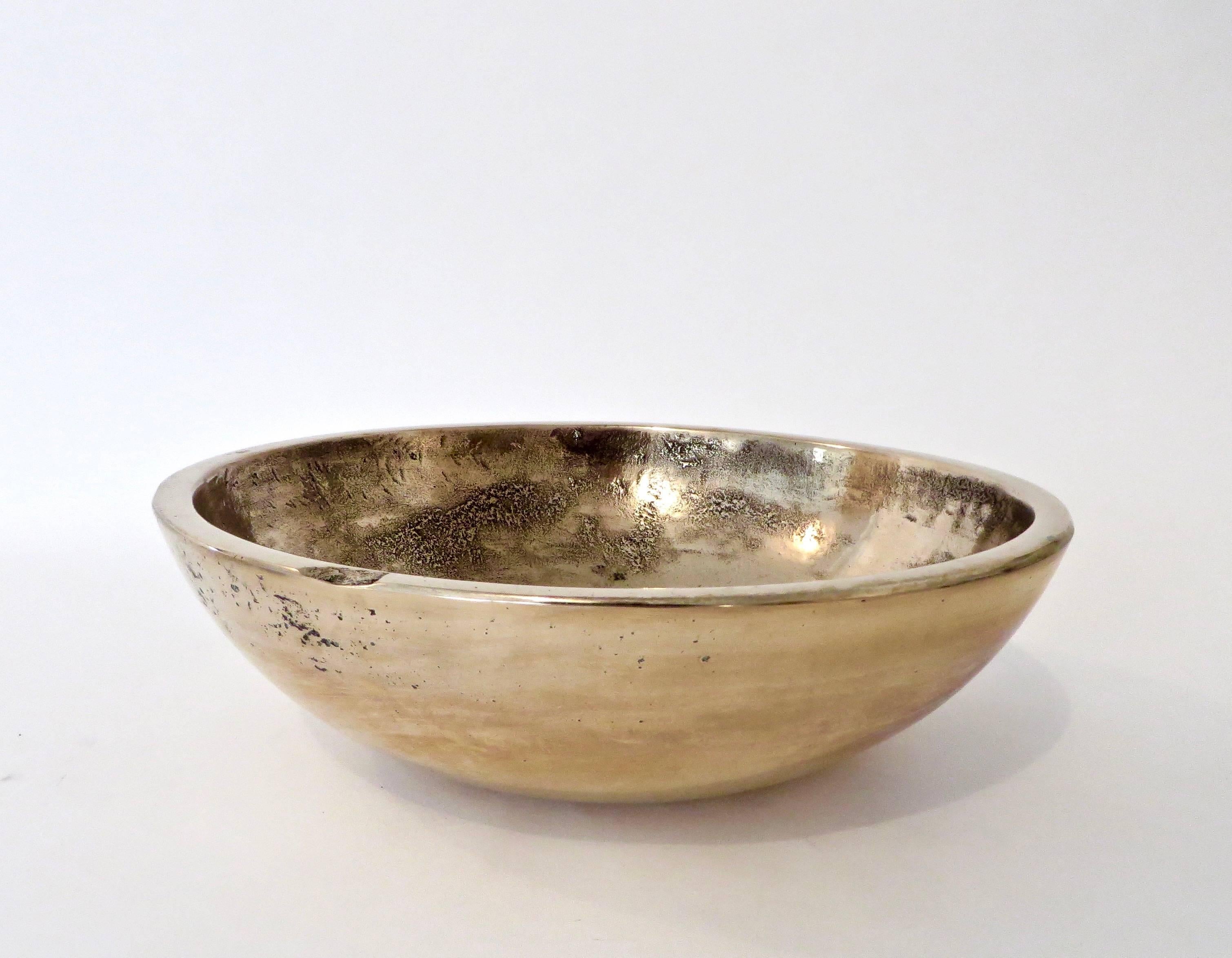 Modern Contemporary Artist and Musician Elliot Bergman Monumental Bronze Bowl