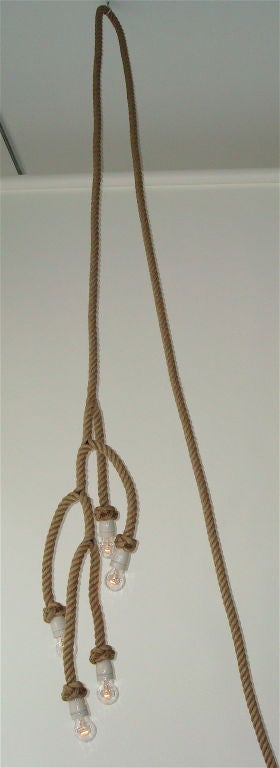 Dutch Five-Light Flax Rope or Single Light by Christien Meindertsma