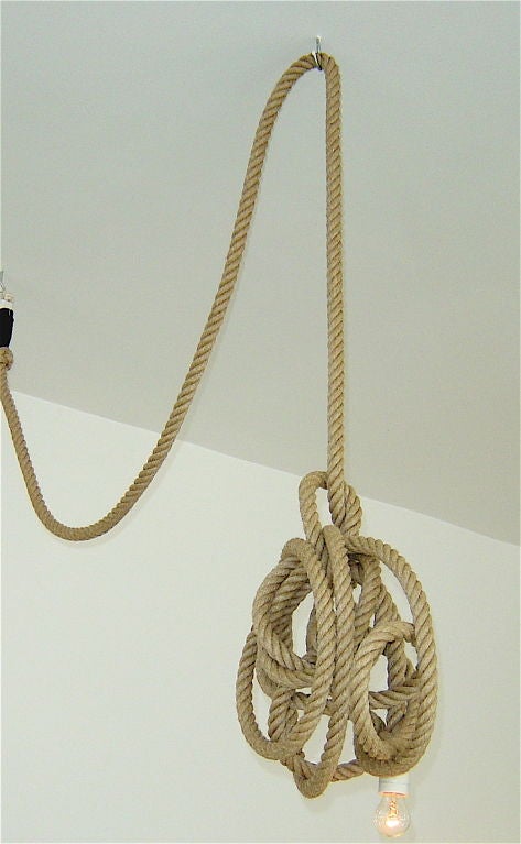 Five-Light Flax Rope or Single Light by Christien Meindertsma 2