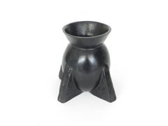 Vase Evase en bronze coulé de Rick Owens Patine noire
