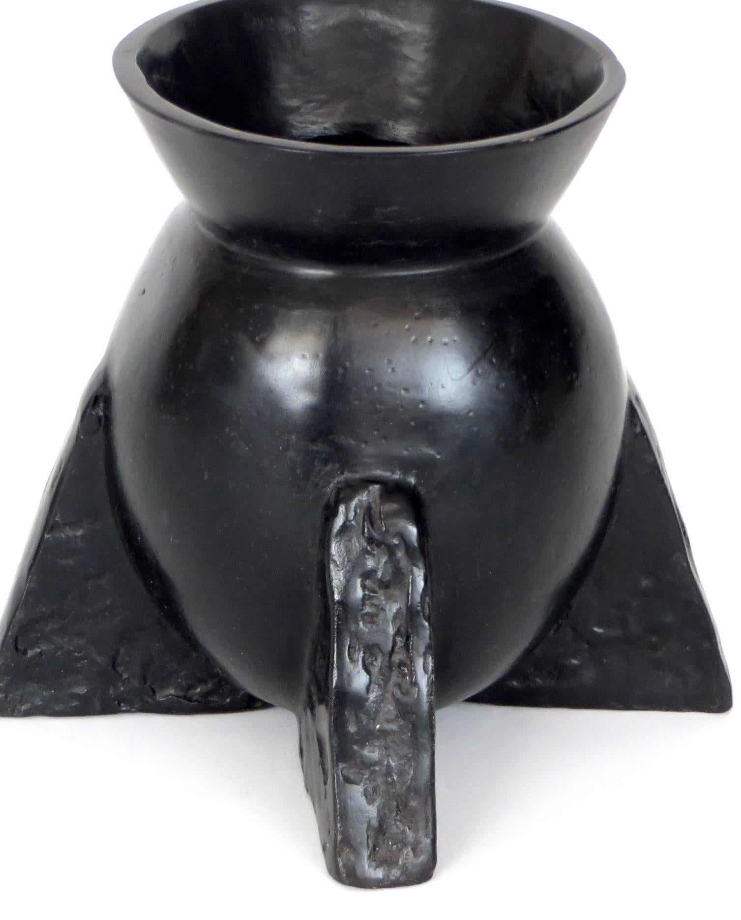 Modern  Rick Owens Cast Bronze Evase Vase Black Patina  For Sale