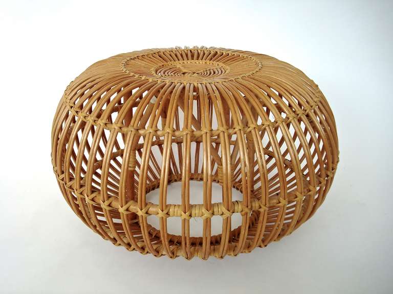 Franco Albini and Franca Helg Italian Rattan Stool  1