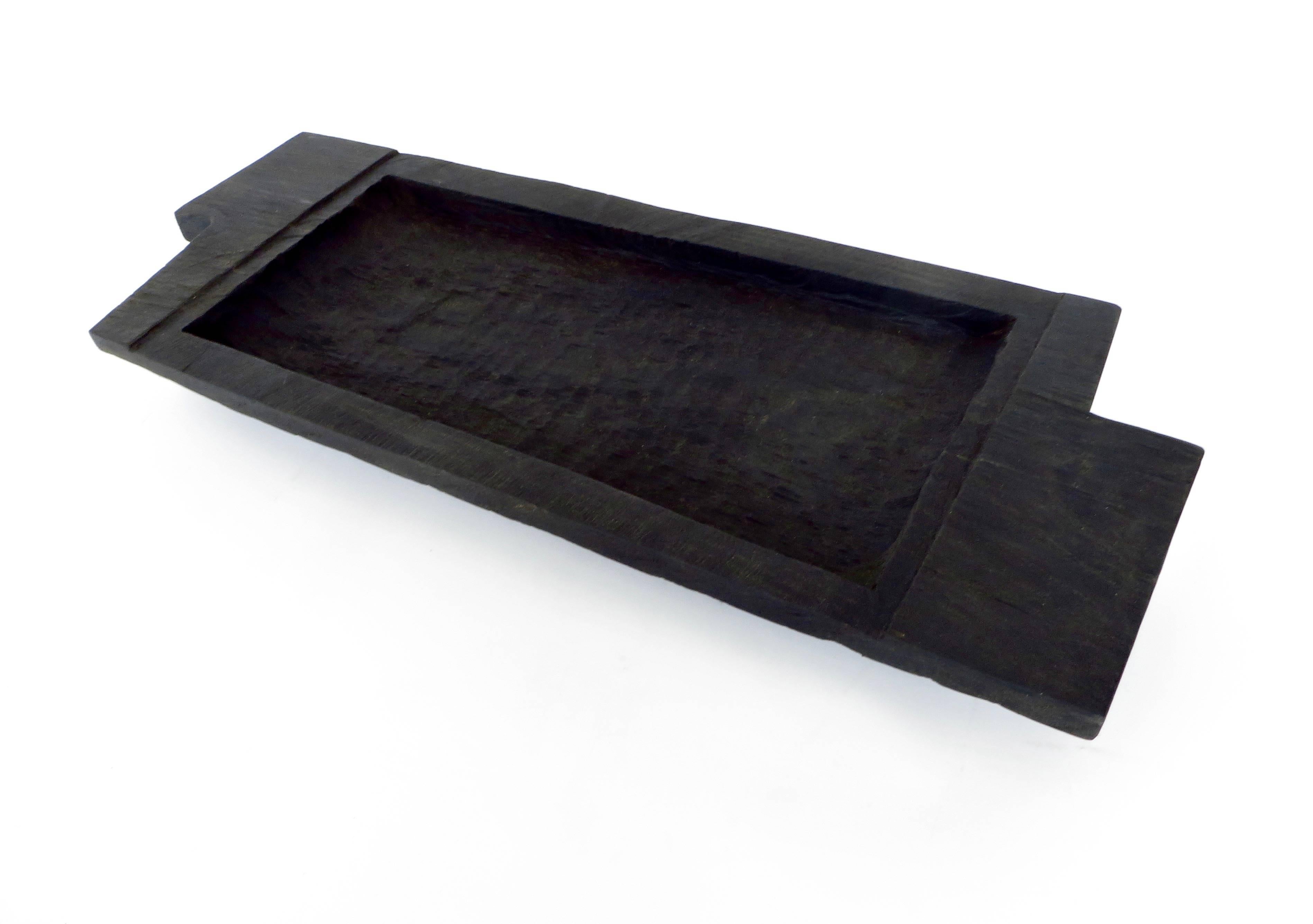 Contemporary Carved Russian Oak Serving Tray by SOHA CONCEPT 