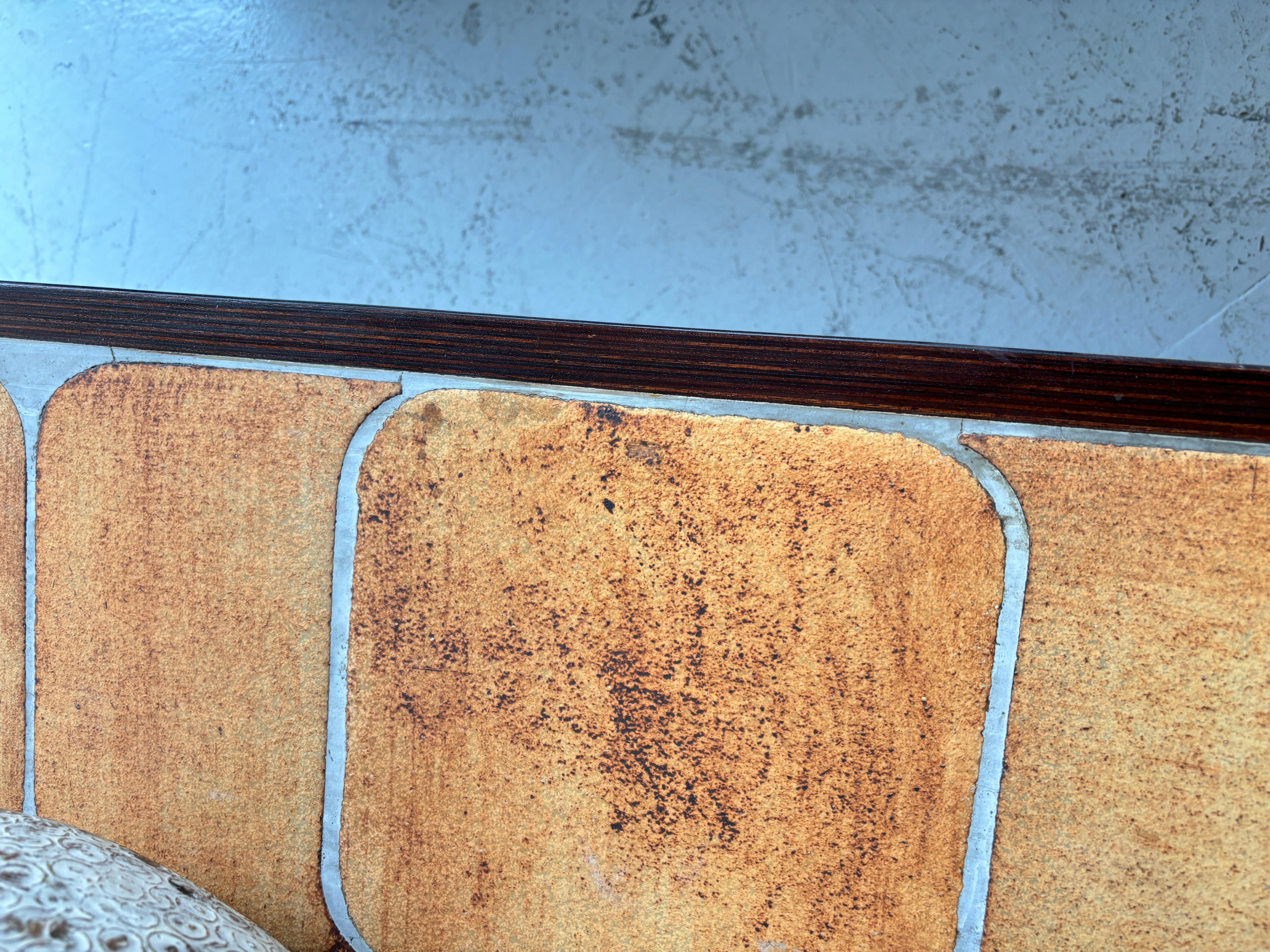 Roger Capron grande table basse Shogun en céramique française Vallauris signée R Capron 6