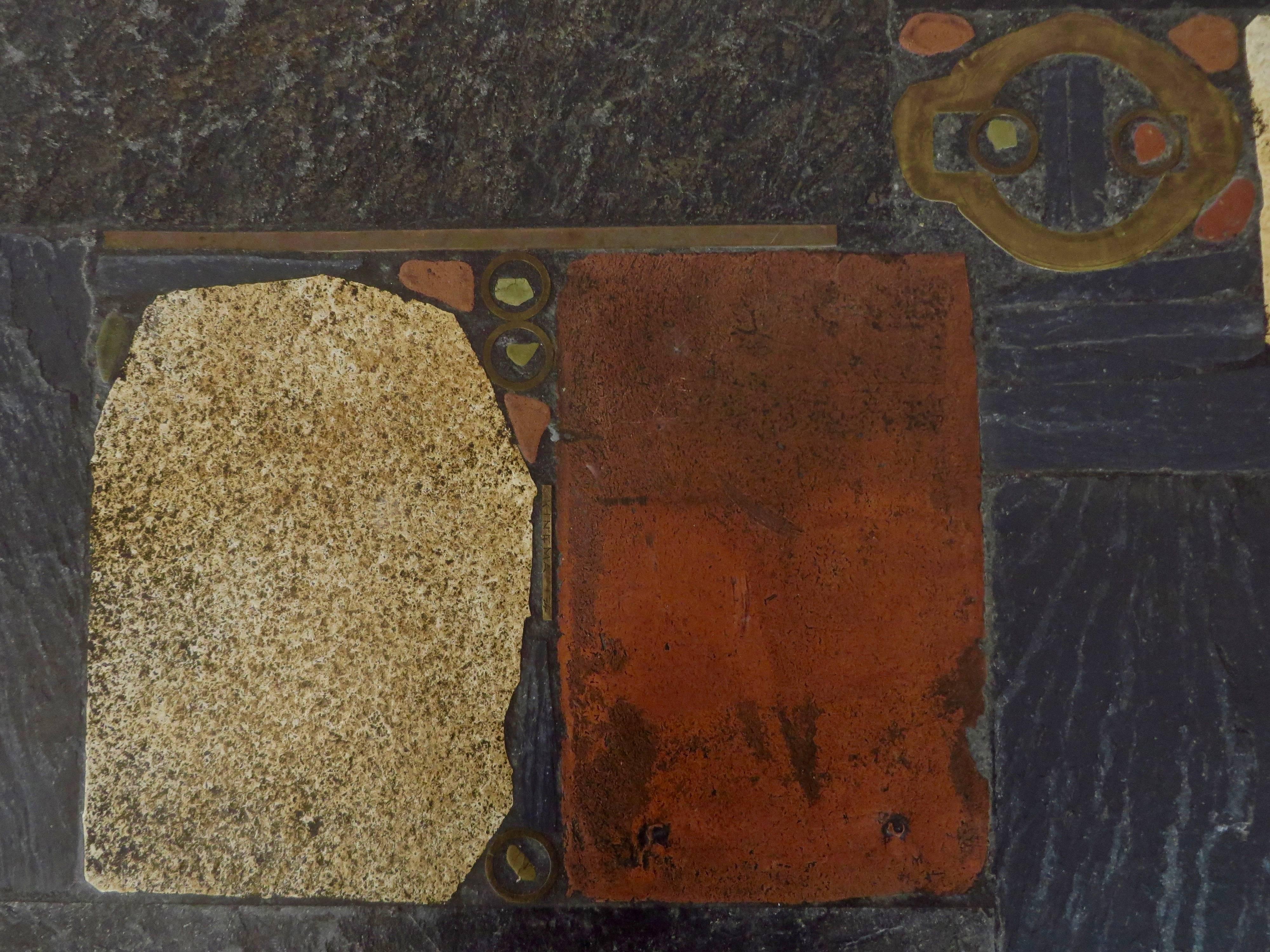 Mosaic Stone and Slate Coffee Table by Dutch Artist Paul Kingma, 1974 5