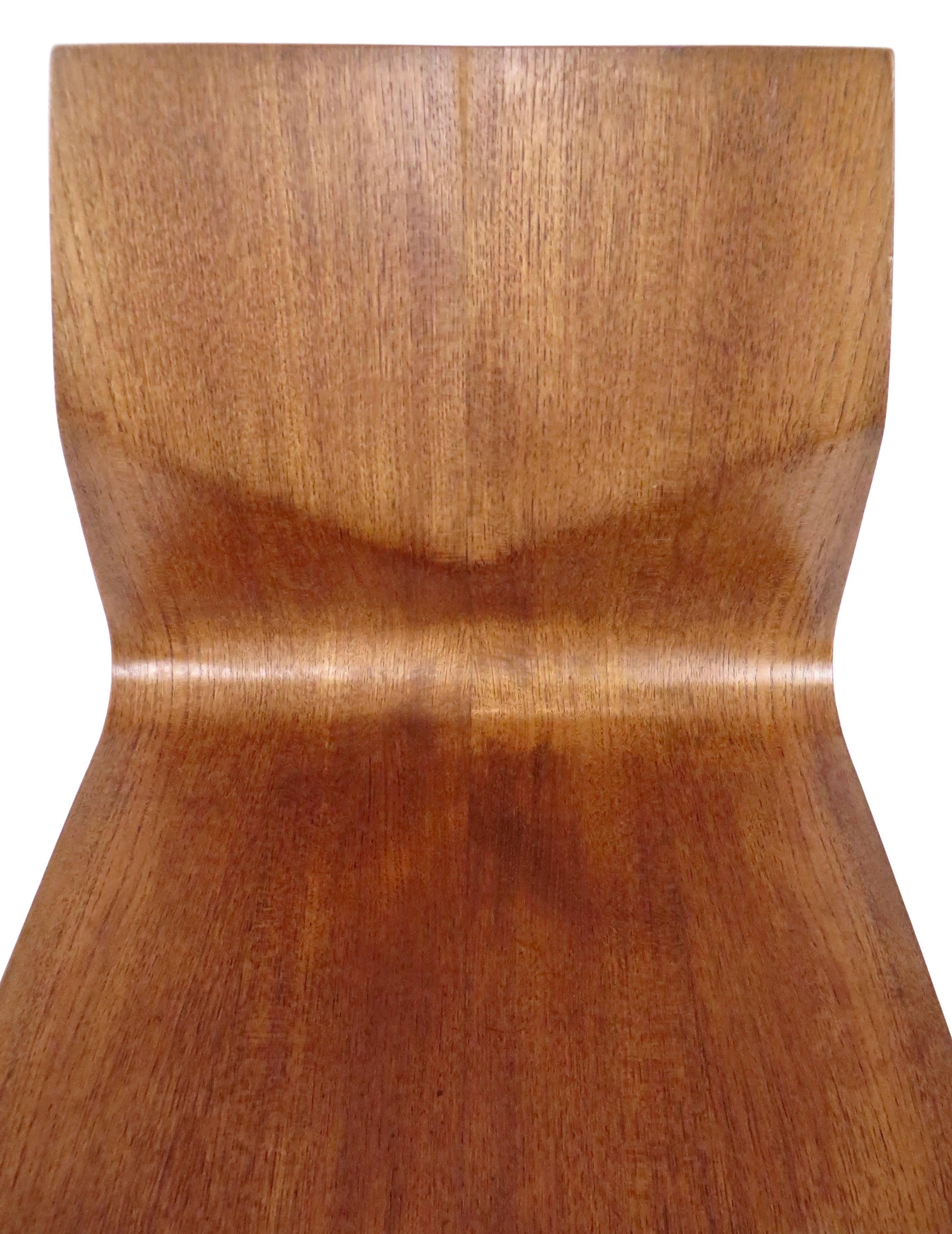 Rene-Jean Caillette French Diamond Chair Molded Plywood 2