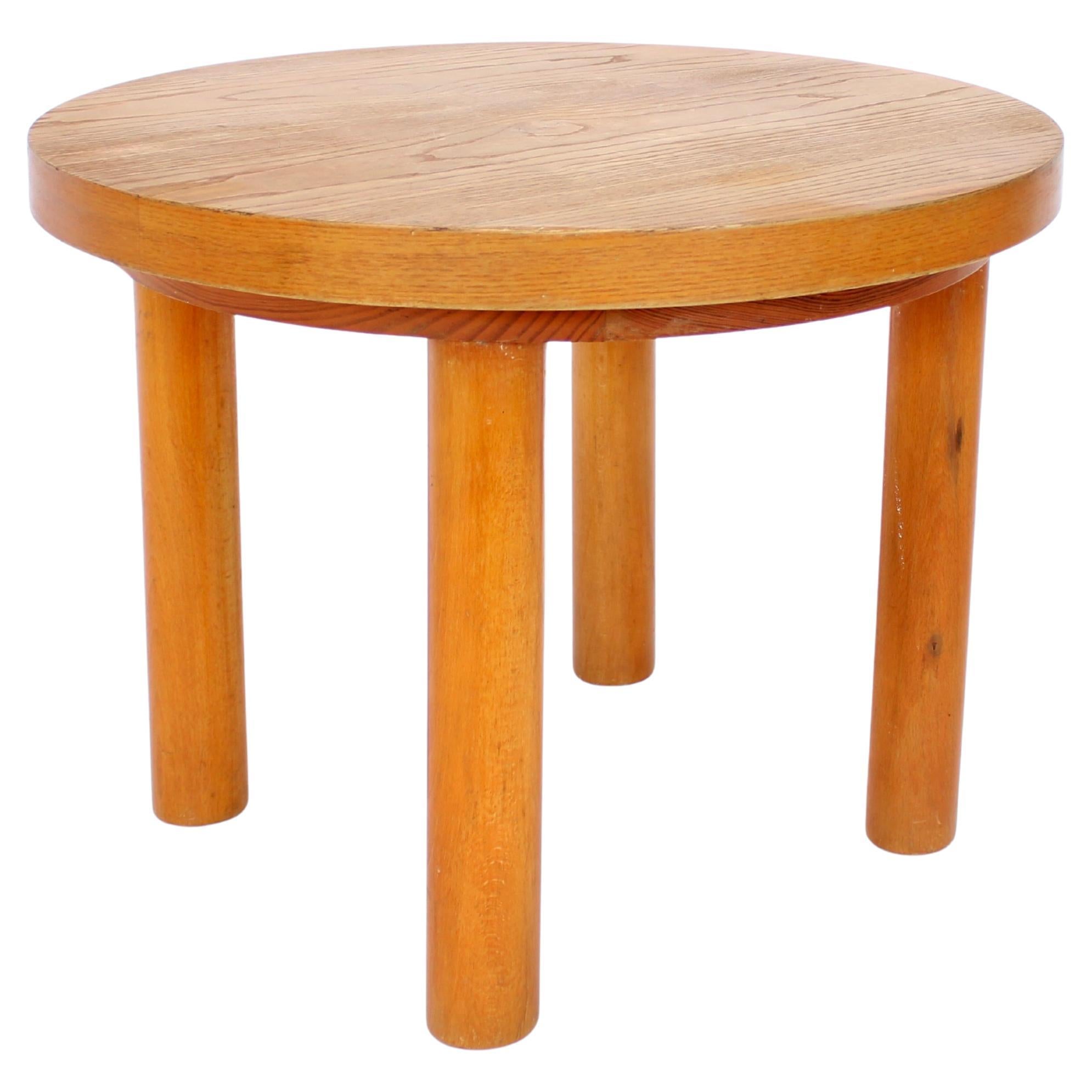 Charlotte Perriand Round Small Coffee or Side Table For Sale