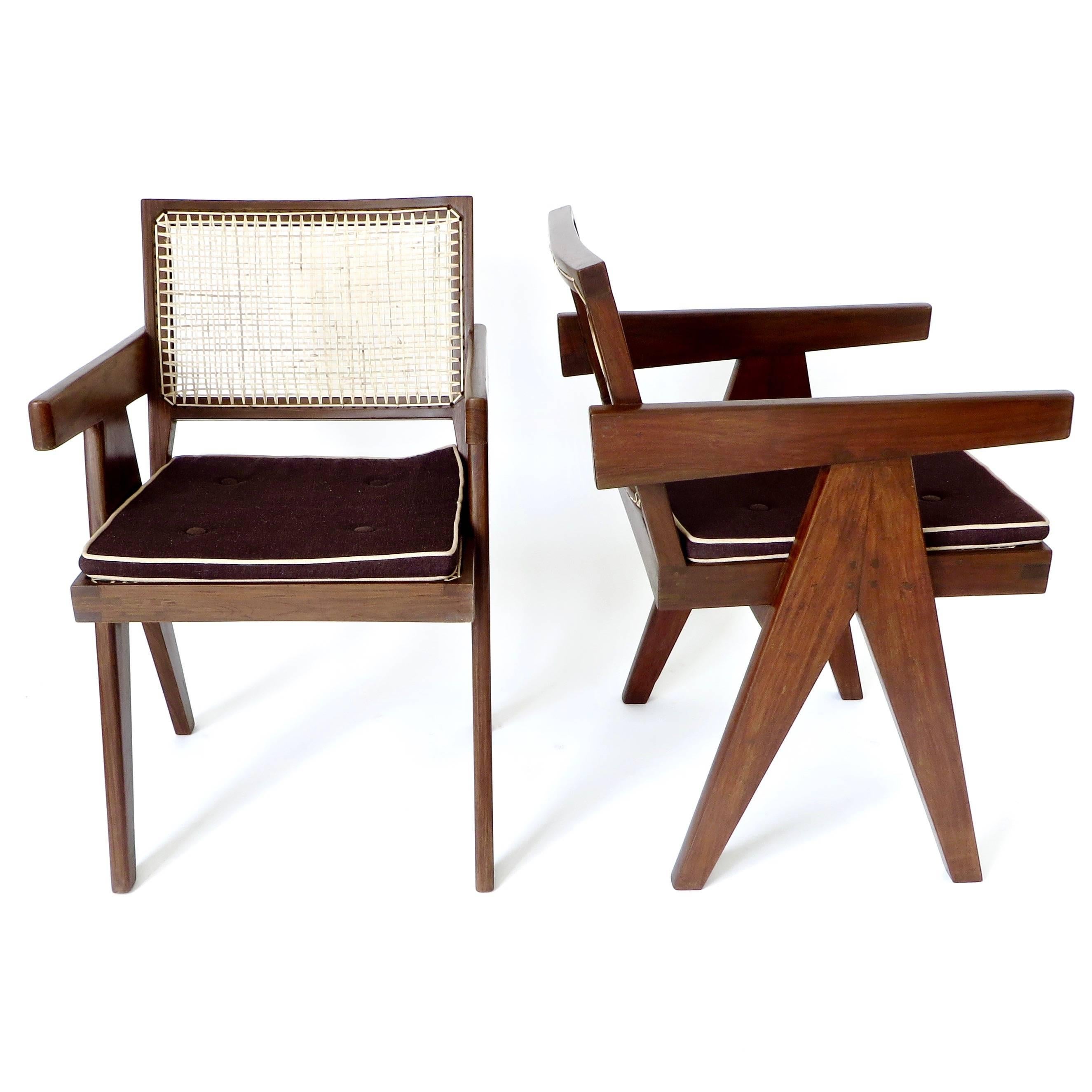 Pierre Jeanneret (1896-1967).
A pair of armchairs called 