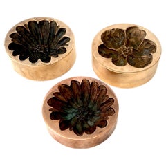 Monique Gerber French Bronze Vide Poche Marguerite Motif