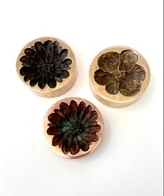Monique Gerber French Bronze Vide Poche Marguerite Motif