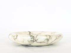 Italian Sculptural Carrara Marble Dish by Sergio Asti