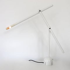 Italian Mira Table Lamp by Mario Arnaboldi for Programmaluce in White