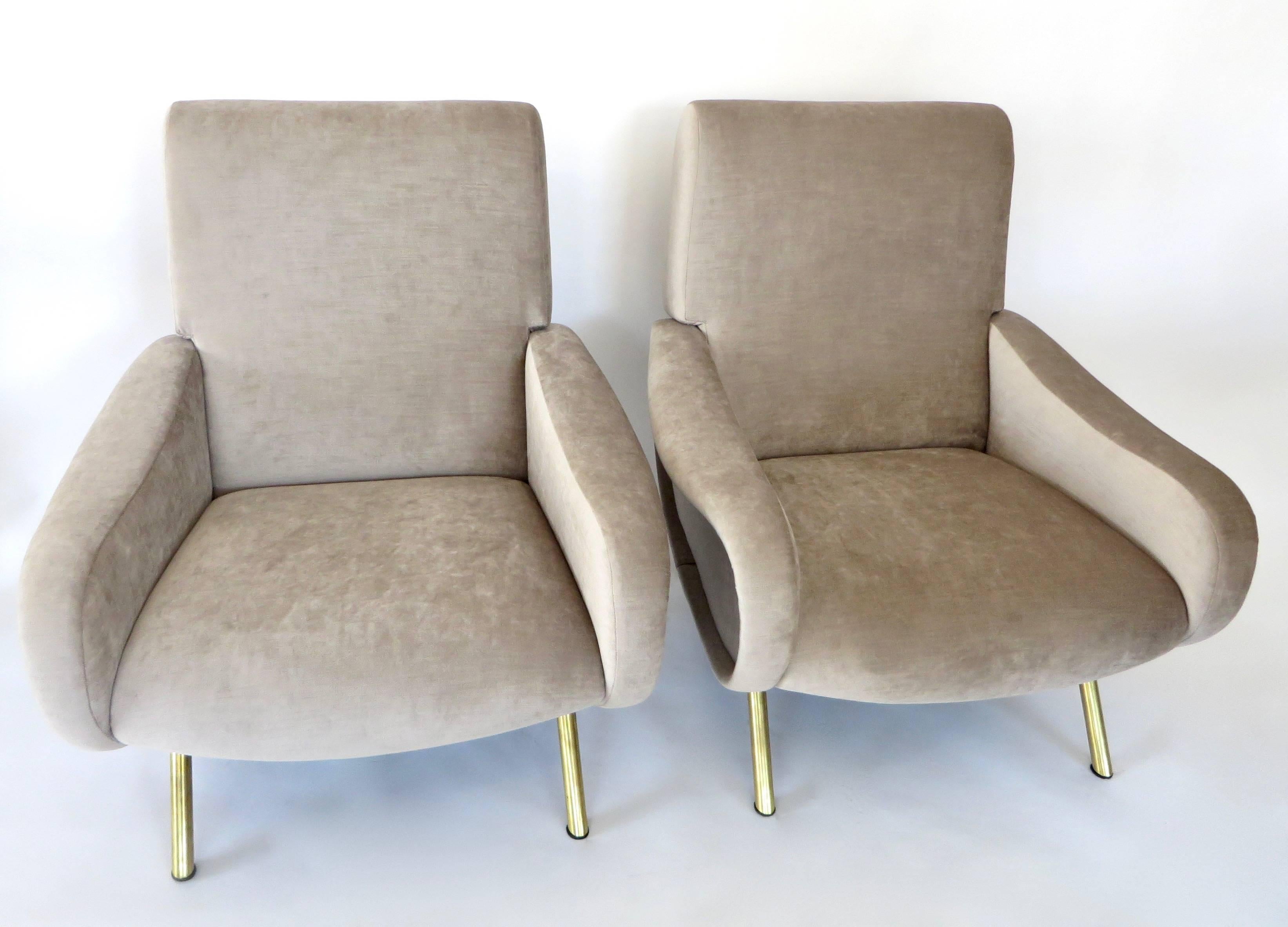 Pair of Italian Lady Chairs by Marco Zanuso by Arflex 4