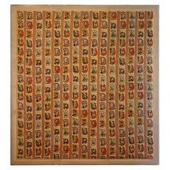Imperial Cigar Tobacco Company of Canada Silk Trading Cards Mounted on Canvas.
